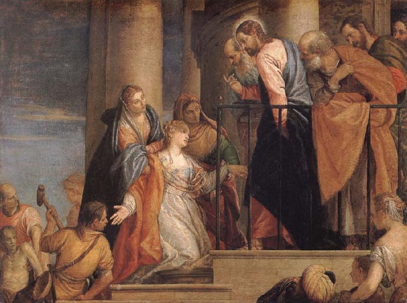 VERONESE (Paolo Caliari) Raising of the youth of Nain oil painting picture